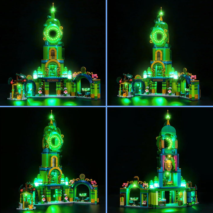 LocoLee Licht Set Kompatibel mit Lego Willkommen in Emerald City 75684, Nur Lichter Set, Licht Beleu