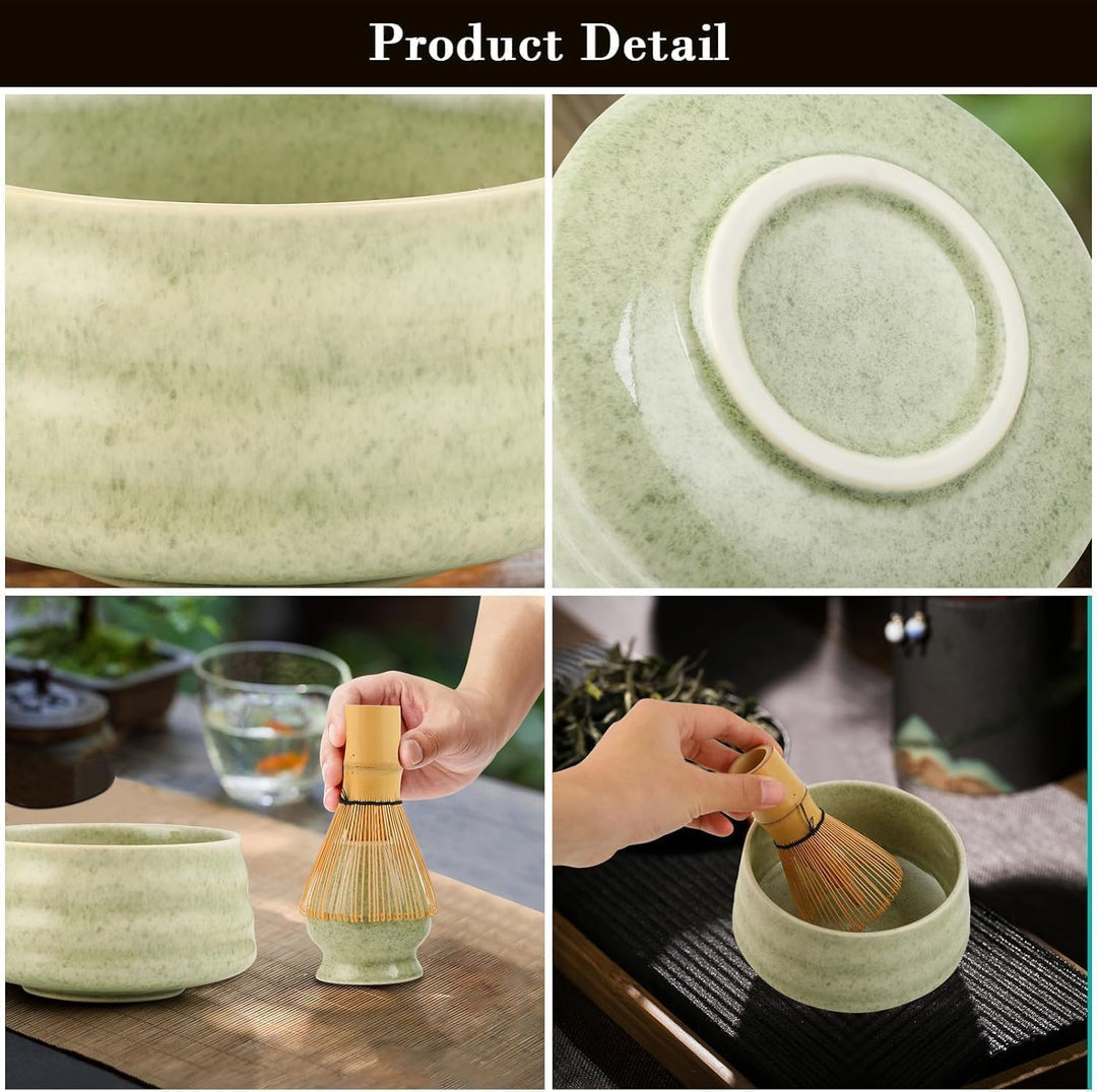 Matcha Set - Matcha Tea Set 5 Piece Matcha Besen Set - Matcha Set für Einsteiger - Stylisches Matcha