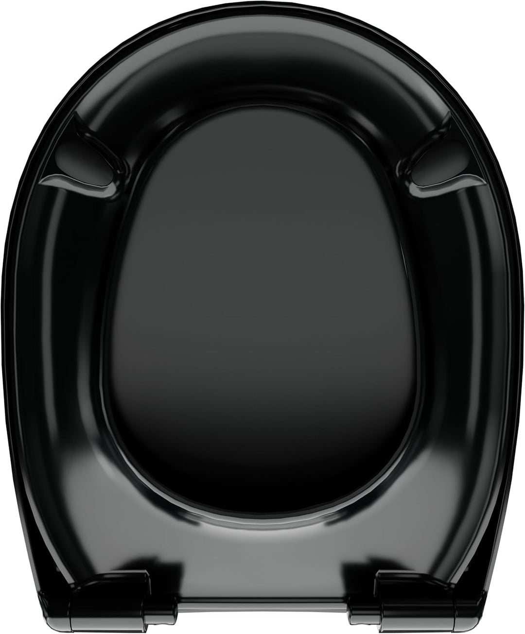 LUVETT® WC-Sitz mit Absenkautomatik C100 oval universell, Toilettendeckel mit 3 Edelstahl Montagelös