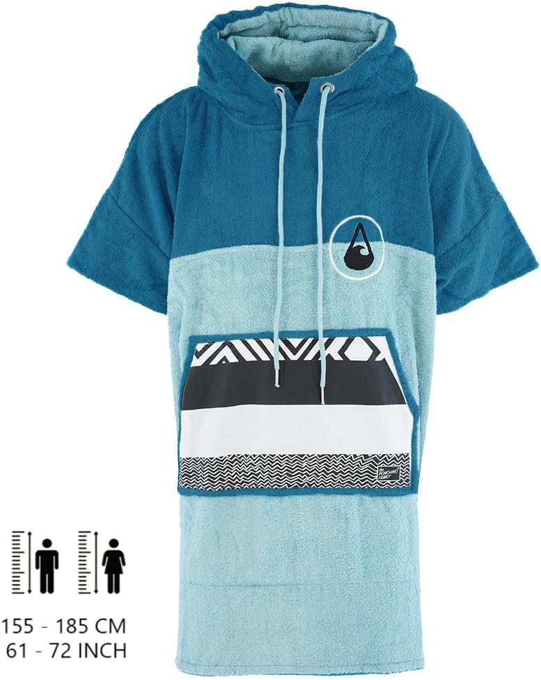 WAVE HAWAII Poncho Air Surfponcho 60% Viskose aus Bambus und 40% Baumwolle für Körpergrössen von 155