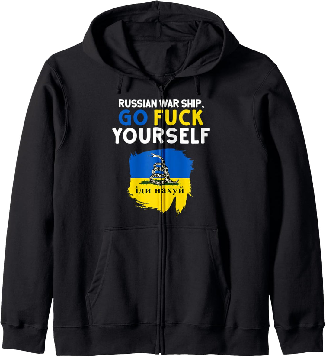 Russian Warship Go F Yourself Kapuzenjacke