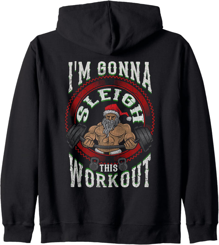 Santa Schlitten This Workout Weihnachten Fitnessstudio Übung Männer Kapuzenjacke