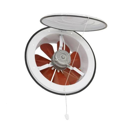 Uzman-Versand 160mm Wandventilator mit Klappe Fenstergebläse Fenster Tür Decke Lüfter Wandlüfter mit