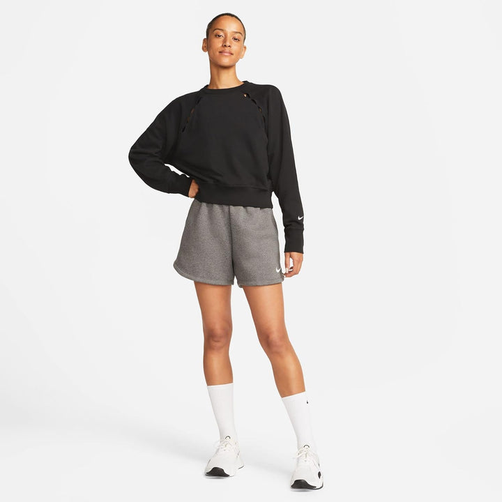 Nike Damen Shorts W Nk FLC Park20 Short Kz S Charcoal Heathr/White/White, S Charcoal Heathr/White/Wh