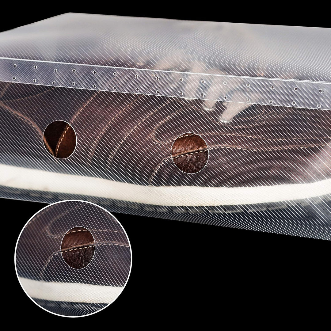 Kurtzy Schuhbox Transparent Plastik Aufbewahrungsbox Schuhe (20Stk) – Damen, Herren, Kinder Schuhbox