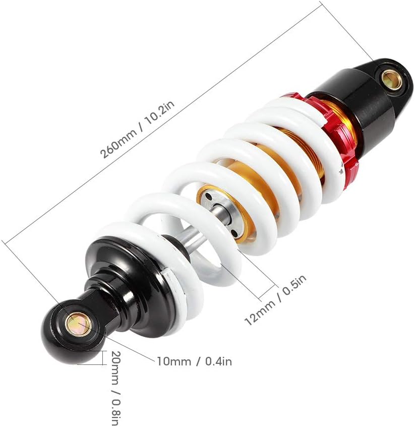 Stossdämpfer, 260mm Hinterer Motorrad Fahrwerk Federbein Stossdämpfer Hinterachse Dämpfer Suspension