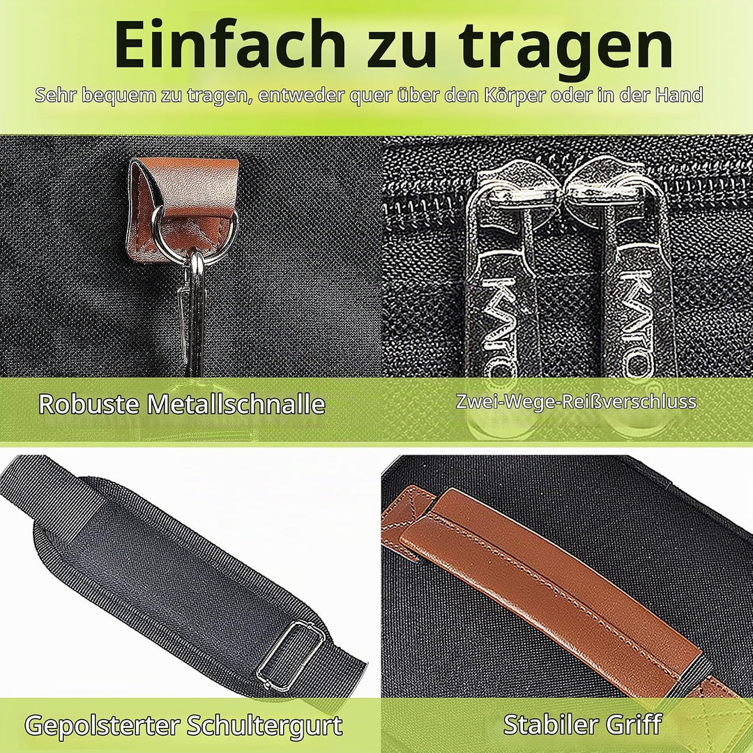 Kato Tirrinia 4 Flaschen Eisbeutel Isolierte Weintasche Tragbare Weintasche mit Riemen für Picknickp