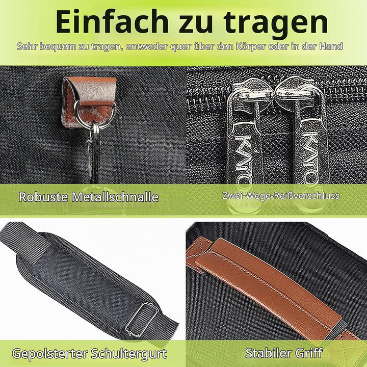 Kato Tirrinia 4 Flaschen Eisbeutel Isolierte Weintasche Tragbare Weintasche mit Riemen für Picknickp