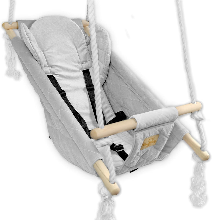 BlueKitty Wiege; Schaukel; Liegestuhl für Kinder; Babyschaukel; Kinderschaukel mit Kissen; Schaukel