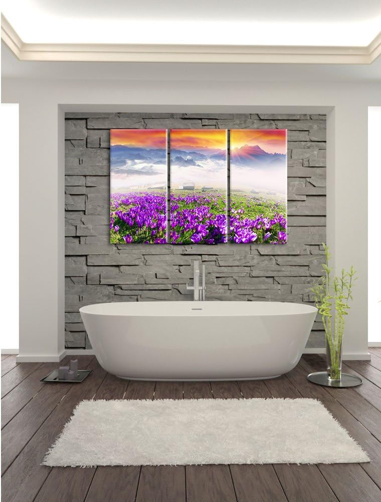 Pixxprint Sonnenaufgang im Karpaten Gebirge als Leinwandbild/Grösse: 3Teilig / Wandbild/Kunstdruck/f