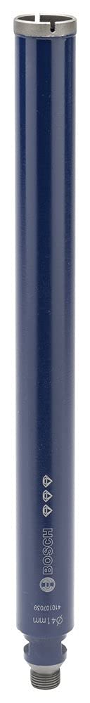 Bosch Professional 2608601357 Diamantnassbohrkrone für Beton 42x400mm, 42 mm, blau, 42 mm