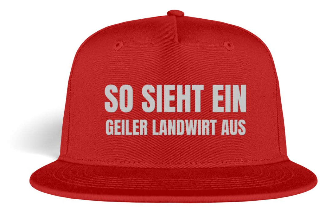 Galeriemode So Sieht EIN Geiler Landwirt aus Landwirtschaft - Basecap mit Spruch Bestickt - Kappe -E