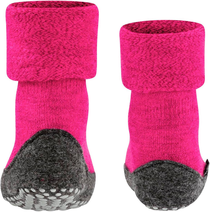 FALKE Unisex Kinder Cosyshoe Stoppersocken atmungsaktive klimaregulierende geruchshemmende Wolle rut