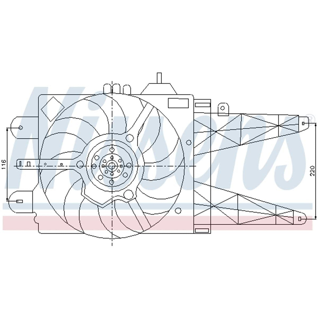 Nissens 85158 Lüfter Wasserkühler