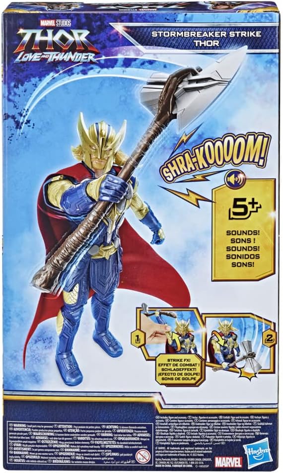 Marvel Studios' Thor: Love and Thunder Stormbreaker Strike Thor-Spielfigur, elektronische Figur 30 c