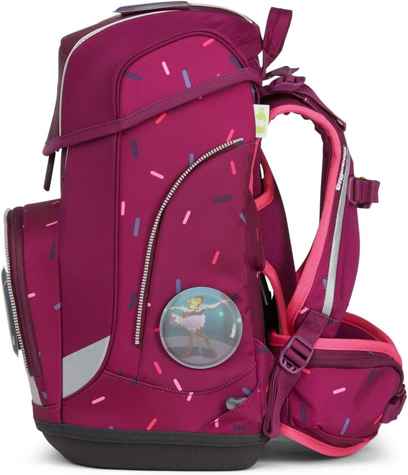 ergobag cubo Set - ergonomischer Schulrucksack, Set 5-teilig Einheitsgrösse Der NussknackBär -
