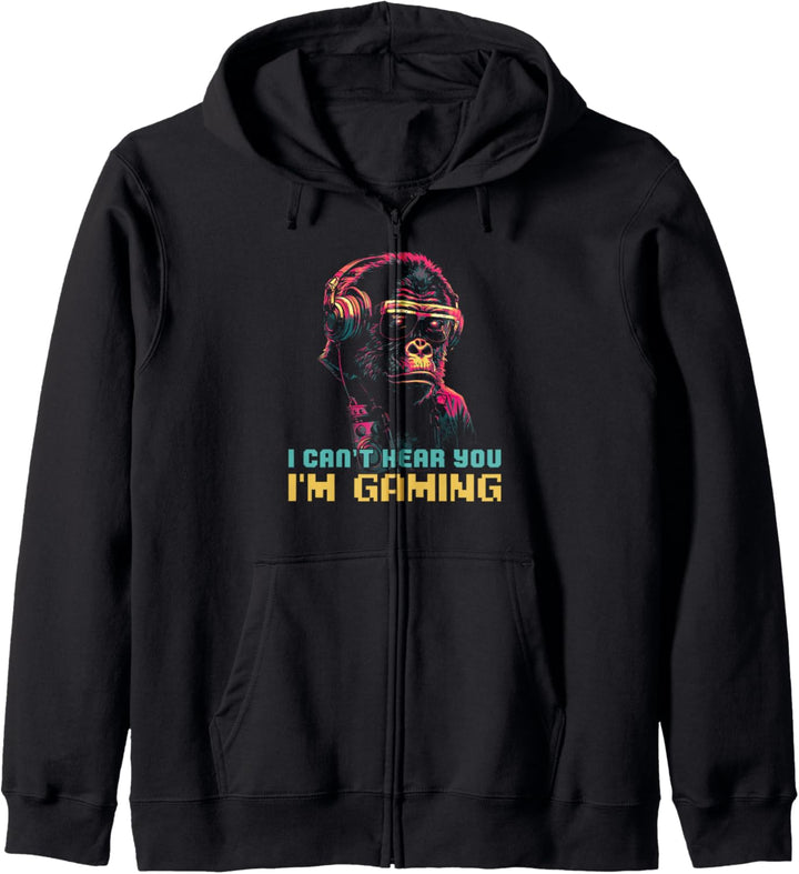 I'm gaming Ich kann dich nicht hören ich zocke Gamer Kapuzenjacke