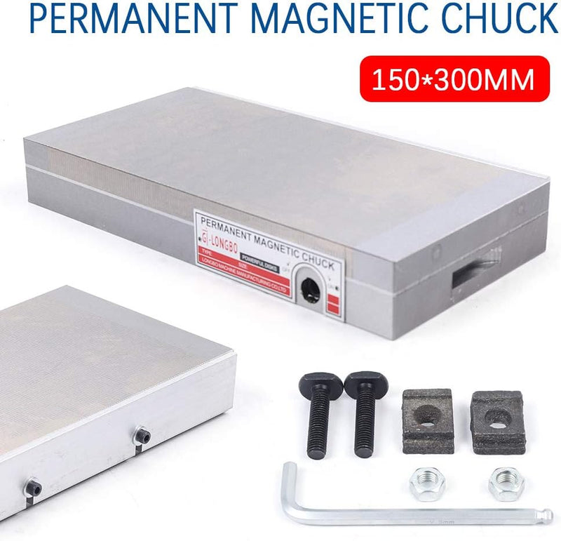 Futchoy 150x300mm Magnetspannplatte Magnetfutter Permanente Magnet Spannplatten Permanente Klemmplat