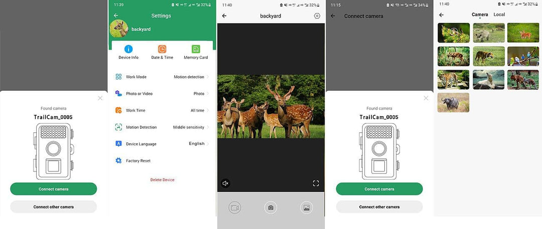 VisorTech Wildkameras: 2er-Set WLAN-Full-HD-Wildkamera, PIR, Nachtsicht, 6 Mon. Stand-by, App (mit H