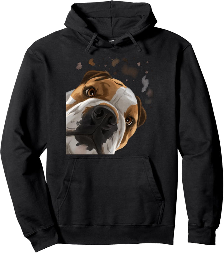 Hund Englische Bulldogge Pullover Hoodie