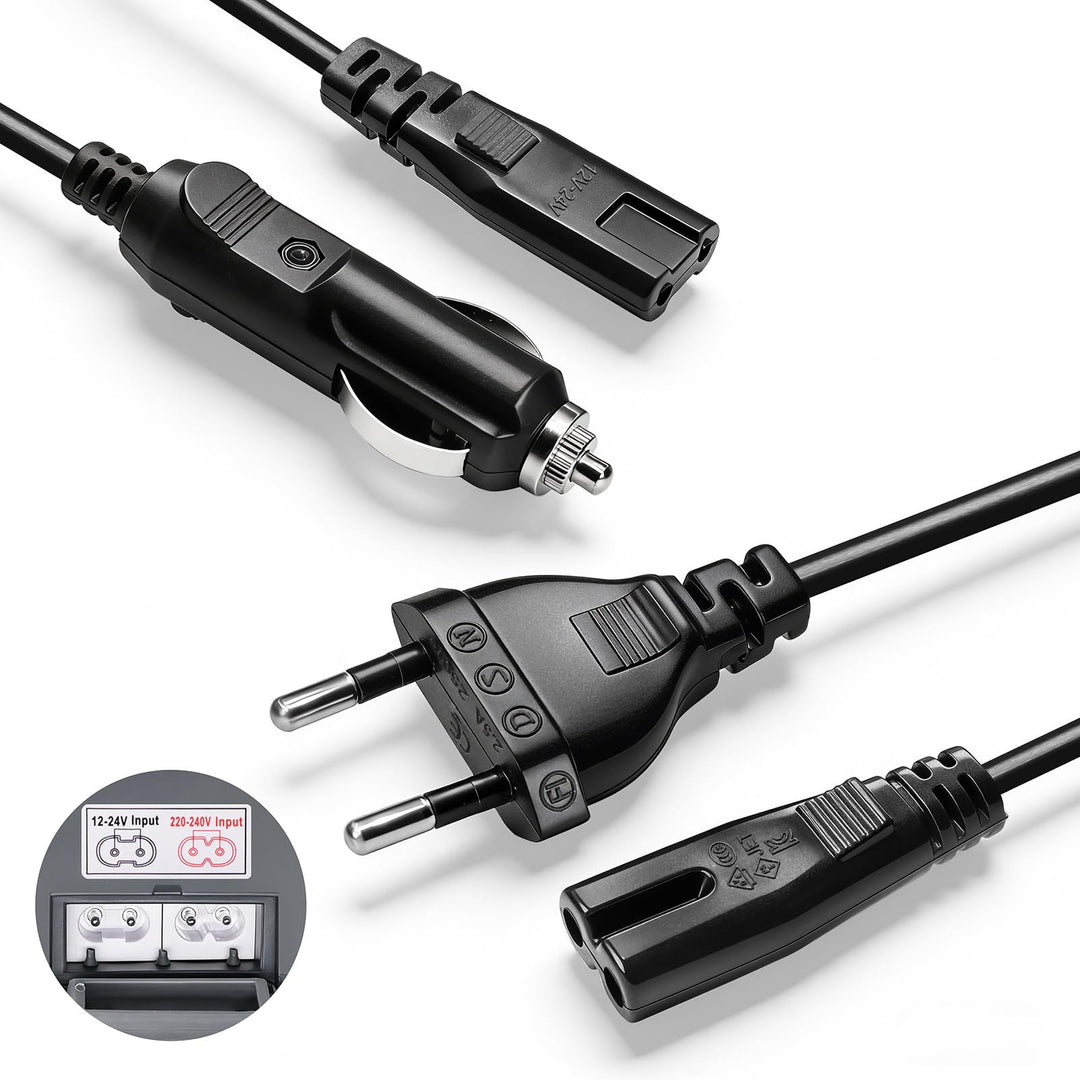 AUTOPkio 12V/24V 220V Netzkabel für Elektrische Lunchbox, Zigarettenanzünder Adapter für Auto LKW un