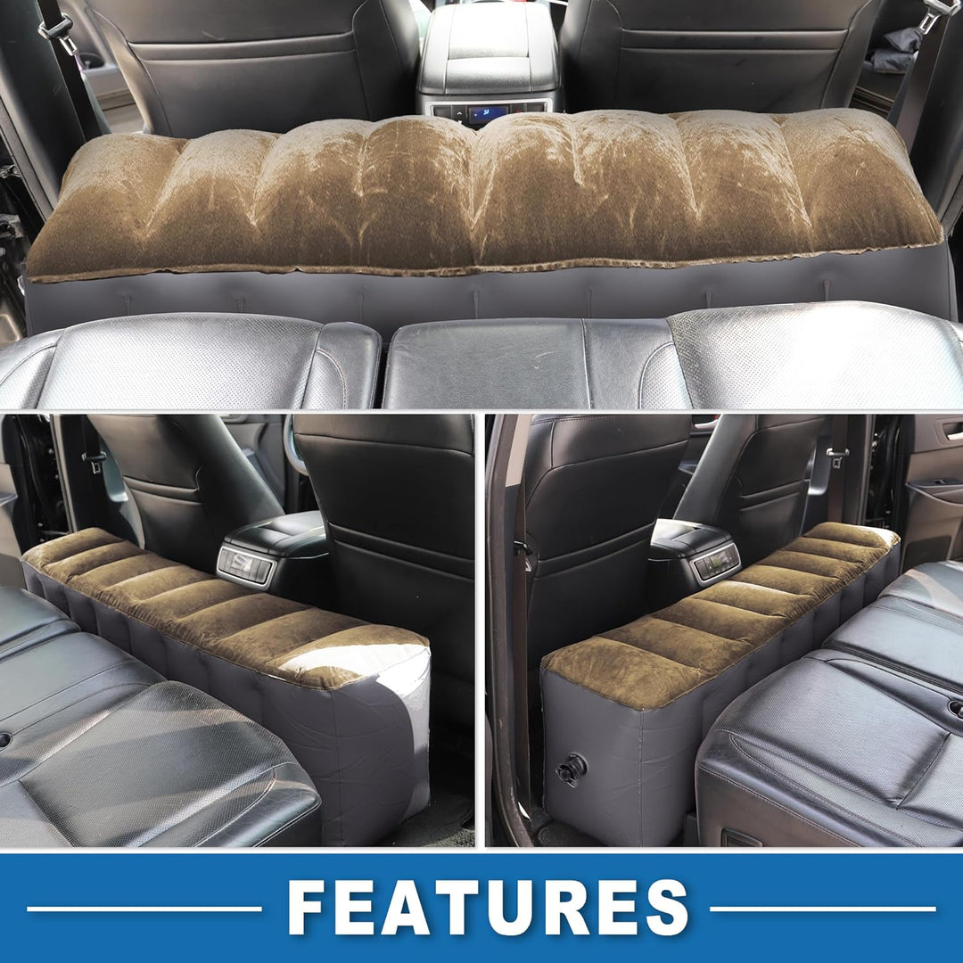 Auto-Matratze Schlafmatte Luftbett zum Nickerchen Reisen Braun Grau