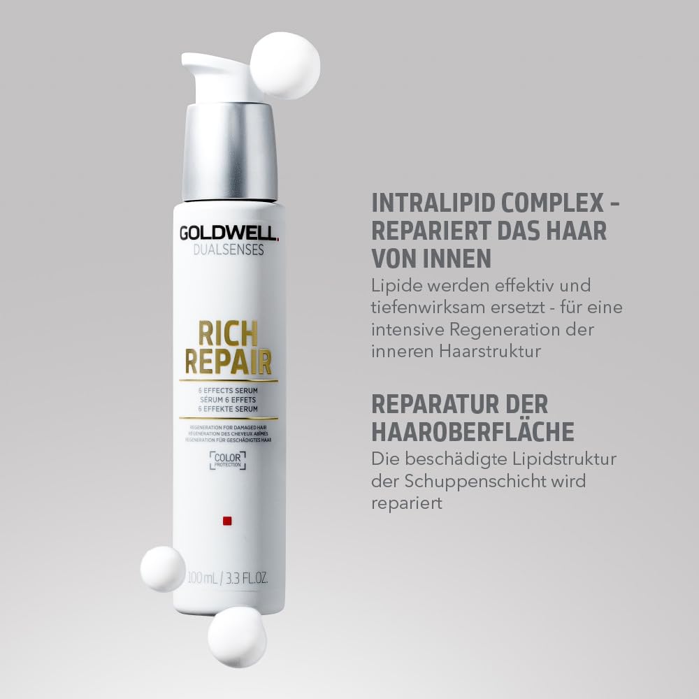 Goldwell Dualsenses Rich Repair 6 Effekte Serum, für trockenes und geschädigtes Haar, 100 ml Unparf