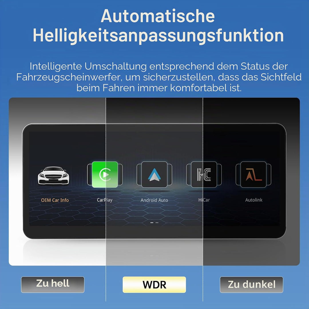 Road Top 12,3 Zoll Autoradio CarPlay für Mercedes Benz GLK Klasse X204 | mit NTG 4.5/4.7 System 2013