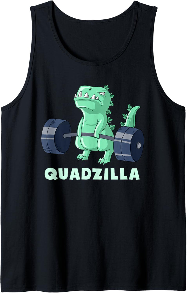 Quad Bein Übung Muskel Dinosaurier Gym Monster Body Building Tank Top