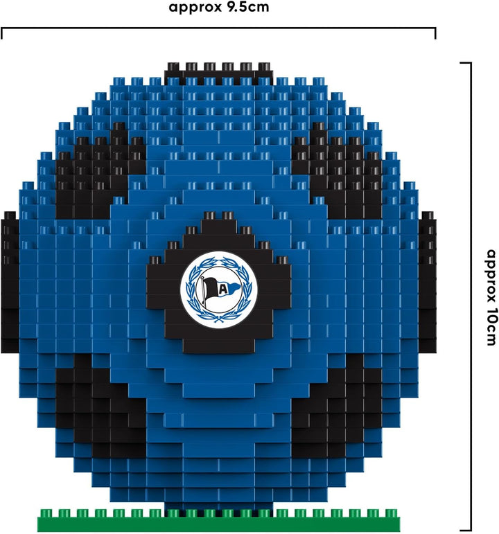 FOCO Offizielles Lizenzprodukt Arminia Bielefeld FC BRXLZ-Steine 3D-Fussball BAU-Set, Arminia Bielef