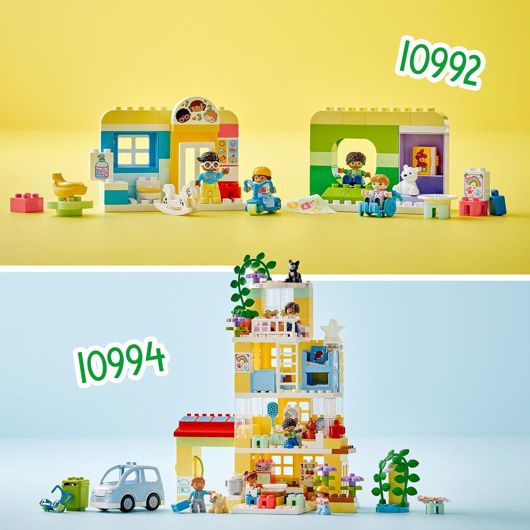 LEGO 10992 DUPLO Spielspass in der Kita, Lern-Spielzeug für Kleinkinder ab 2 Jahren, Set mit Baustei