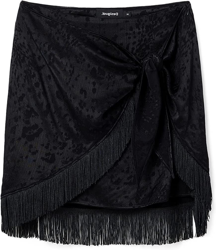 Desigual Damen Skirt XS Schwarz, XS Schwarz