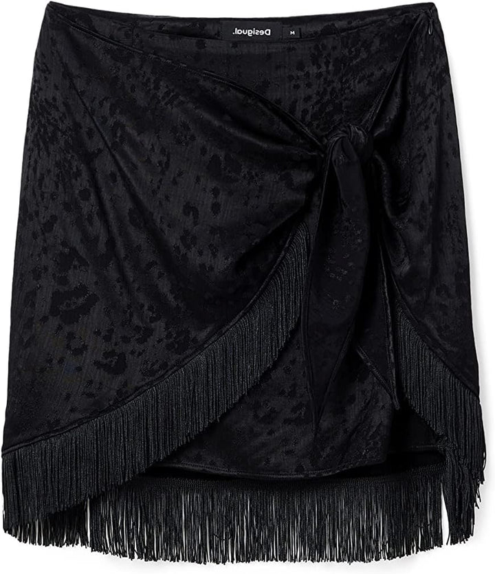 Desigual Damen Skirt XS Schwarz, XS Schwarz