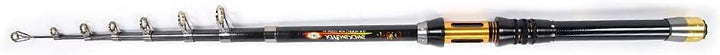 Teleskop Angelrute Mini Tragbare Sea Fishing Carbon Rod Angelrute Keramikdraht Ring 2.4m, 2.4m