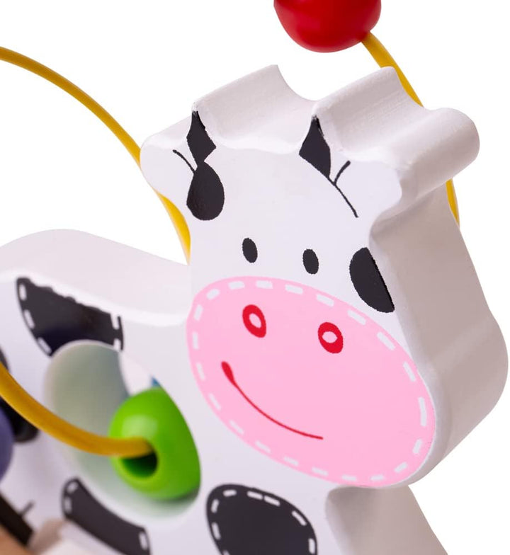 Bigjigs Toys Schaukelnde Motorikschleife (Kuh)
