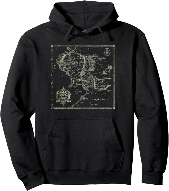 The Lord of the Rings Map of Middle Earth Pullover Hoodie