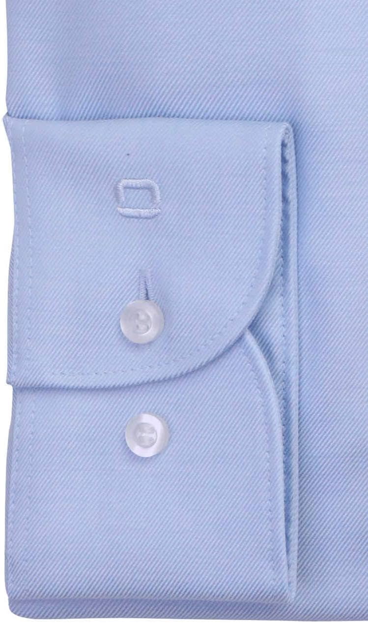 OLYMP Level Five Body fit Hemd extra Langer Arm New Kent Kragen Twill Stretch weiss, Aqua
