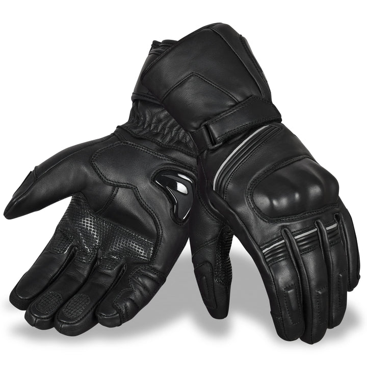 Hand Fellow Echtes Leder Winter Motorradhandschuhe wasserdichte Winter Motorbike Gloves Winddicht To