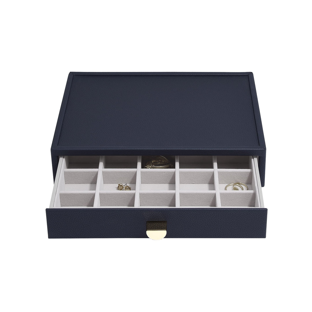 Stackers Navy Pebble Classic Trinket Drawer Layer, Navy
