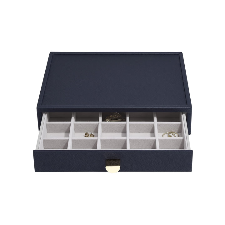 Stackers Navy Pebble Classic Trinket Drawer Layer, Navy