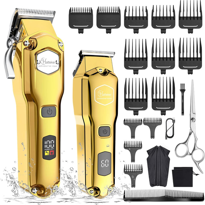 Hatteker Haarschneidemaschine Profi akku Haarschneider Herren Haartrimmer Langhaarschneider Herren B