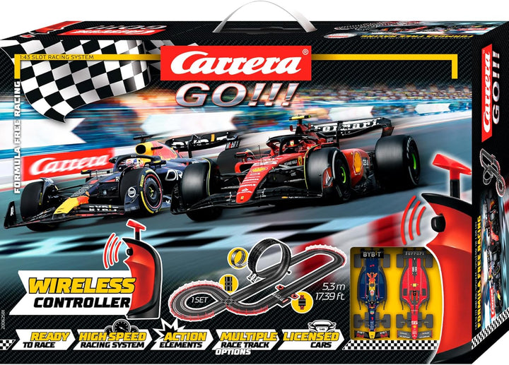 Carrera - 20062581 - Carrera GO!!! Formula Free Racing (Wireless) Rennbahn-Set I Rennbahn mit lizens