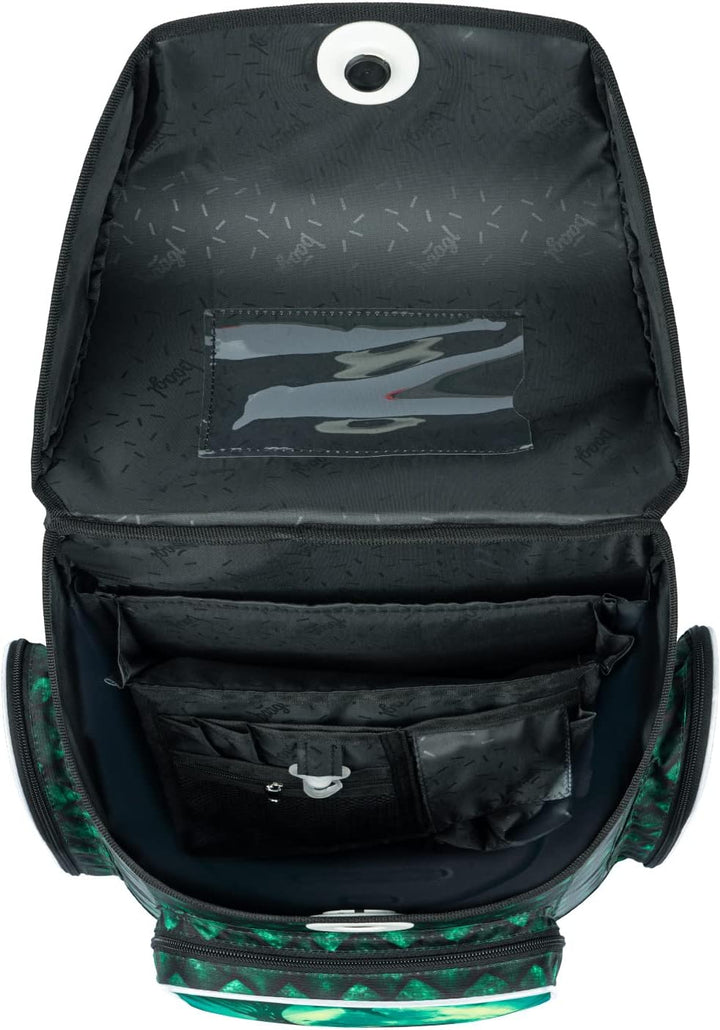 Baagl Schulranzen Set Jungen 5 Teilig, Ergo Schultasche ab 1. Klasse, Ergonomische Grundschule Ranze