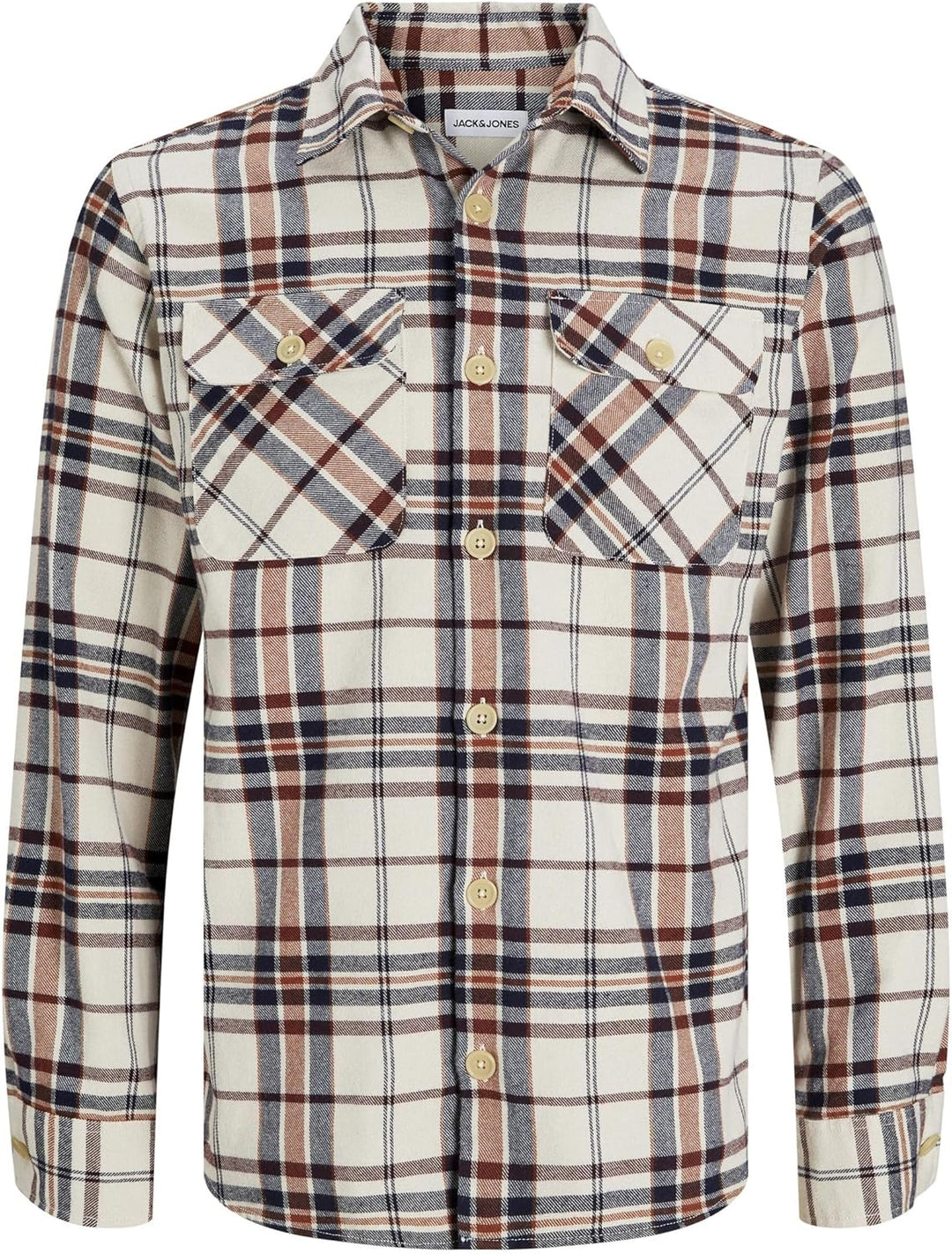 JACK & JONES Male Overshirt Comfort Fit Overshirt S Dusty Olive, S Dusty Olive