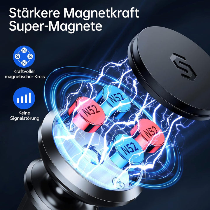 SYNCWIRE Magnetische Auto Handyhalterung, 360 Grad Drehbare Lüftungs-KFZ Halterung Handyhalter Kompa