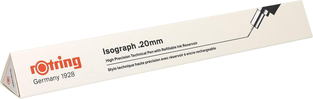 rOtring Isograph technischer Zeichenstift | 0,20 mm nachfüllbare Fineliner, 0,20 mm
