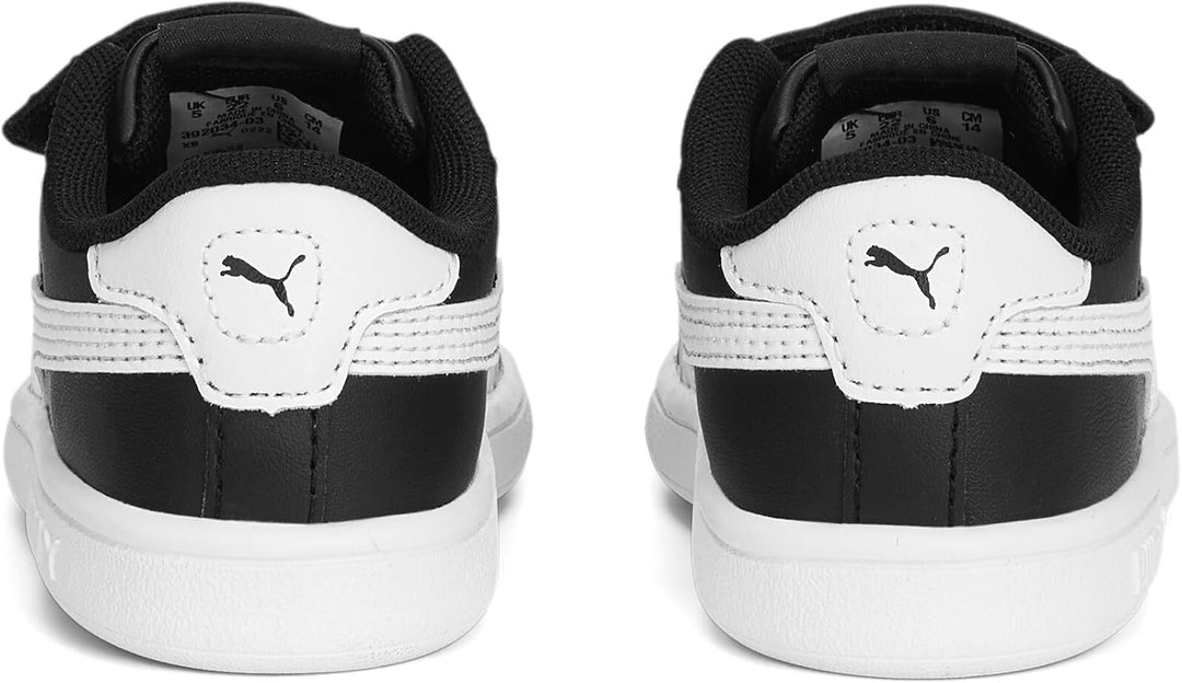 PUMA Unisex Baby Smash 3.0 L V Inf Sneaker 20 EU Puma Black Puma White, 20 EU Puma Black Puma White