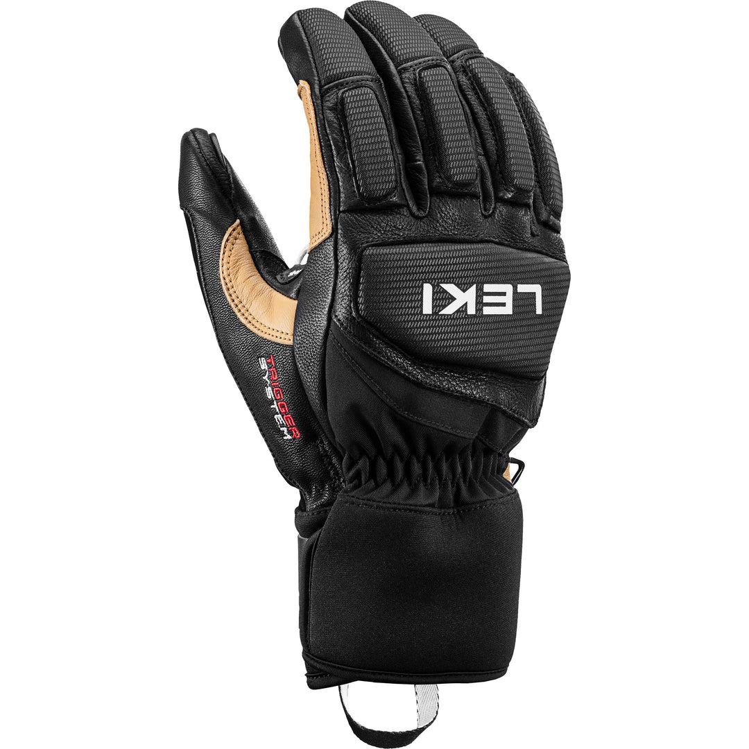 LEKI Griffin Pro 3D Handschuhe Skihandschuhe Fingerhandschuhe 8.5 schwarz-hellbraun, 8.5 schwarz-hel