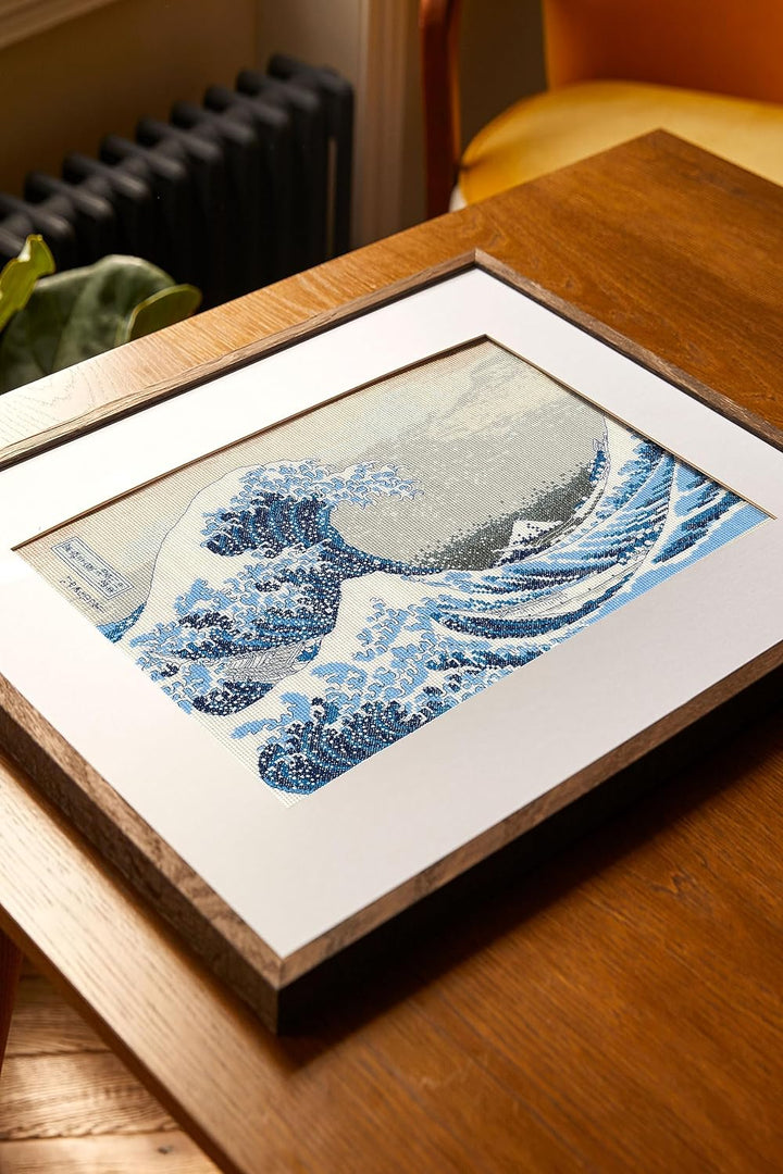 DMC Kit per Punto Croce British Museum The Great Wave, 100% Cotone, Multicolore, 15 x 1 x 15 cm