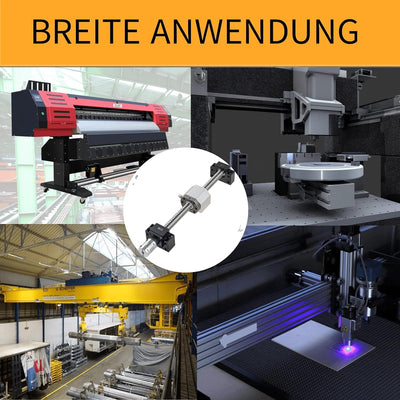 ONLISUM SFU1605 Kugelumlaufspindel 1000mm Gewindespindel Edelstahl Kugelumlaufspindel mit BK12/BF12